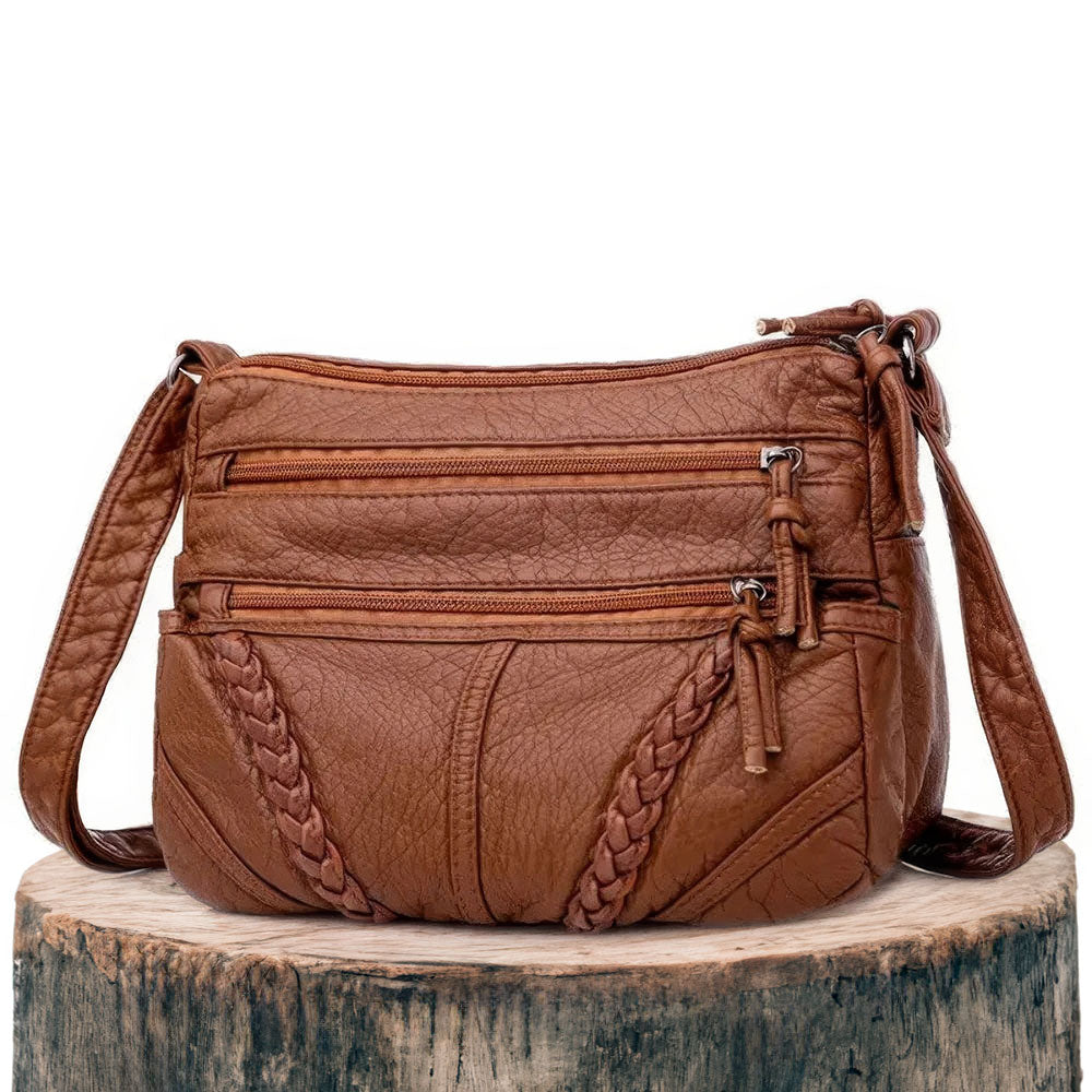 Cruelty Free Faux Leather Cross Body Handbag - EasyApparels