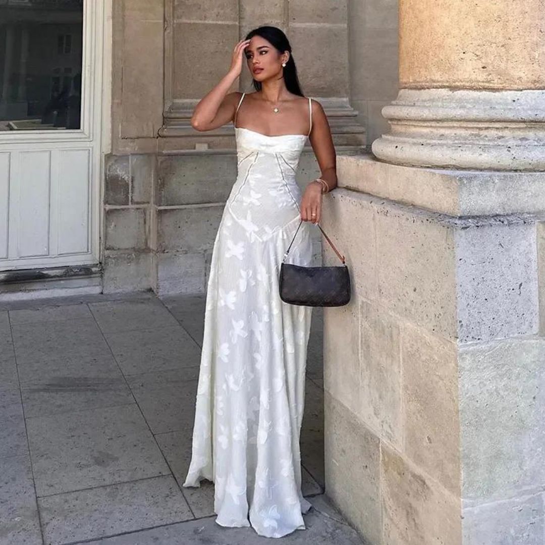 Beautiful Floral Lace Women's Party Dress