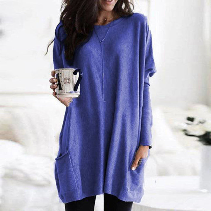 Relaxed Fit Soft Women Sweater - Long Sleeve Knit