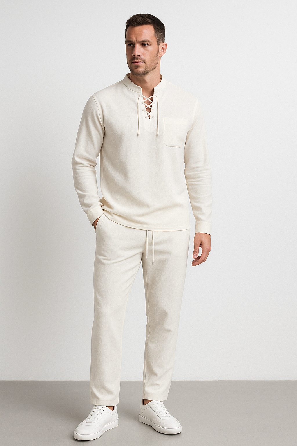 Casual Men's Linen Blend Shirt - EasyApparels