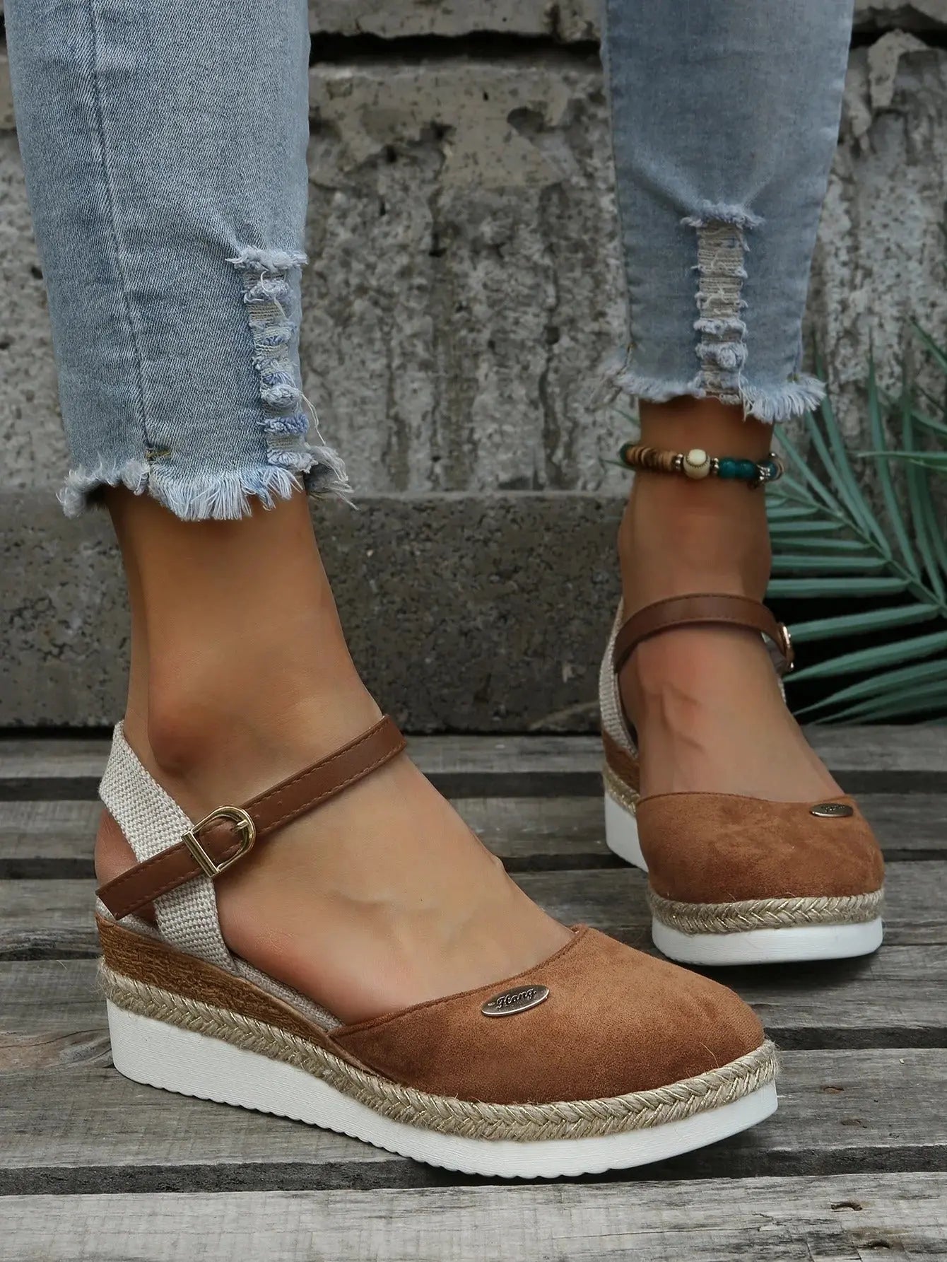 Women's Wedge Sandals - Classic Comfortable Espadrille Shoes