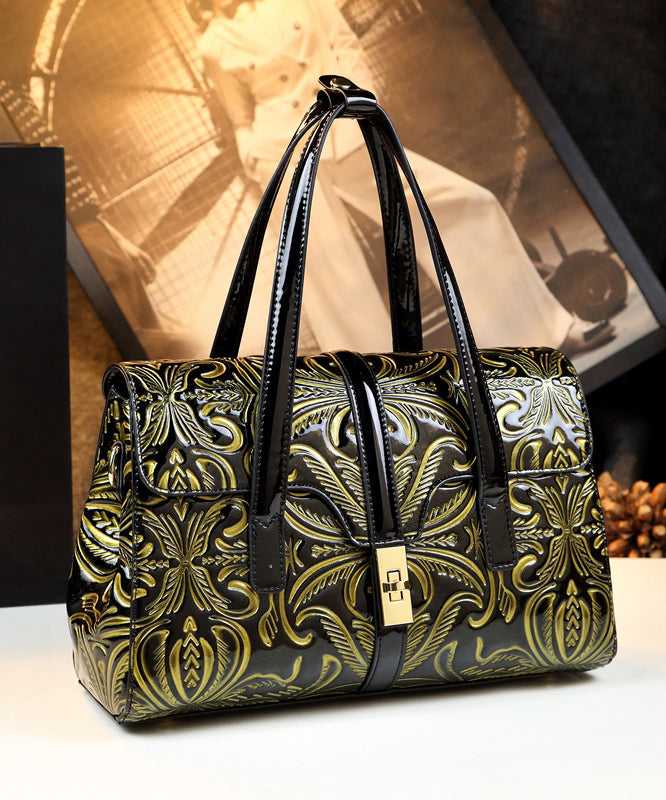 Grand sac à main en cuir de veau vintage - EasyApparels