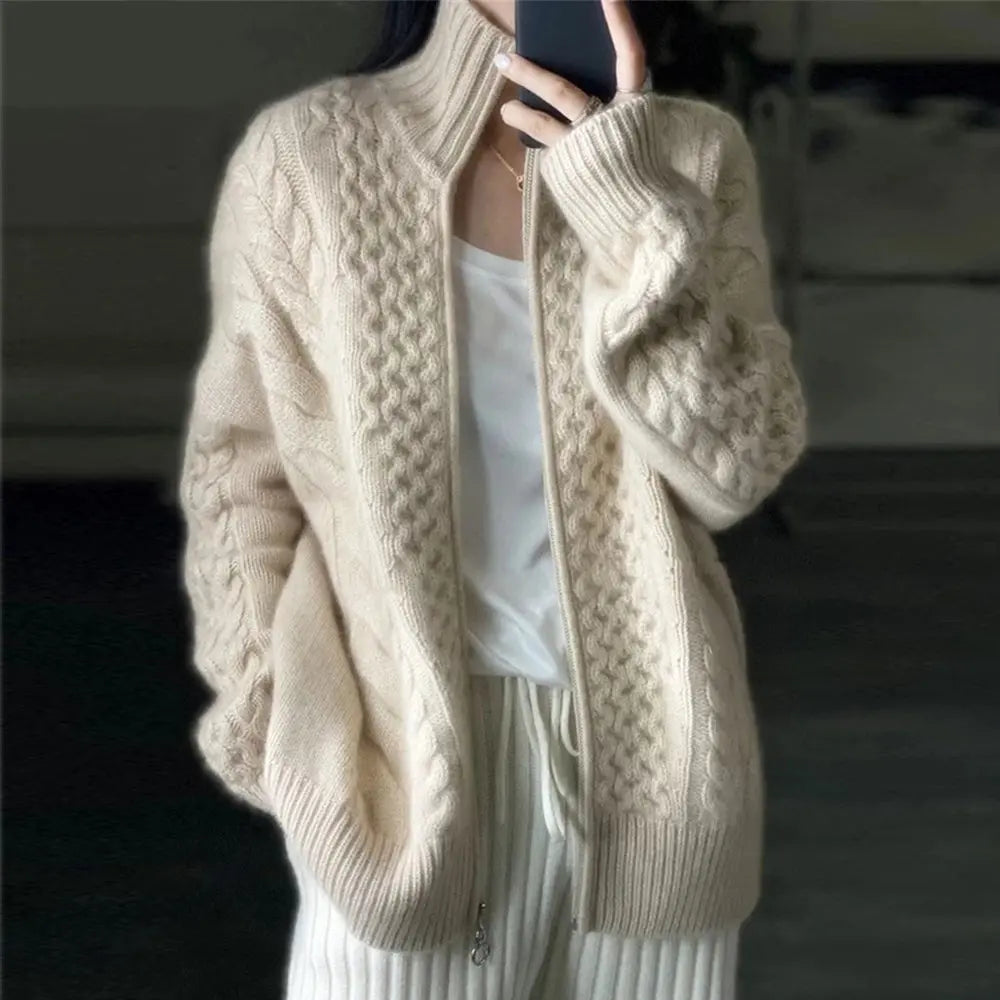 Warm Crew Neck Women's Sweater - EasyApparels