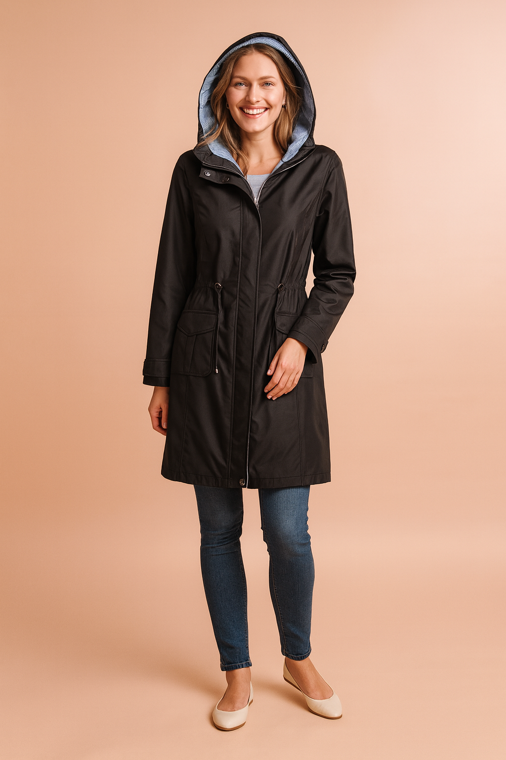 Women's Fashionable Hooded Coat
