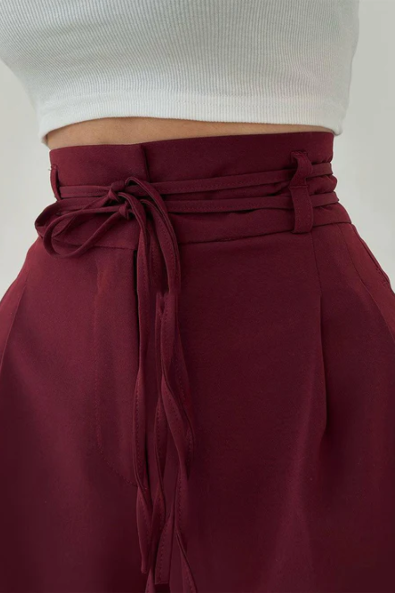 Comfortable Loose Fit Wide Leg Pants Beige