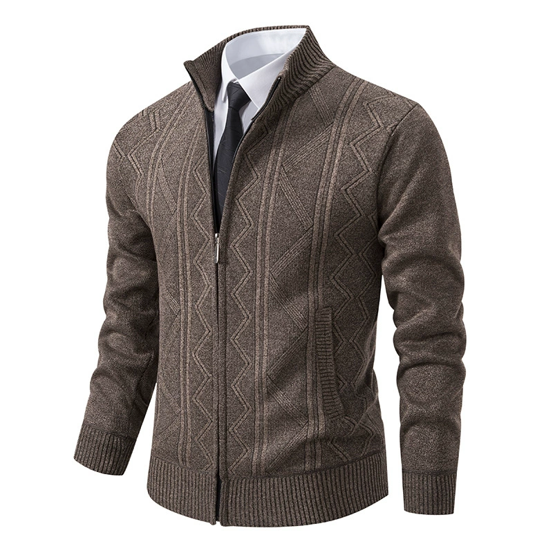 Warm Zip Up Mens Sweater