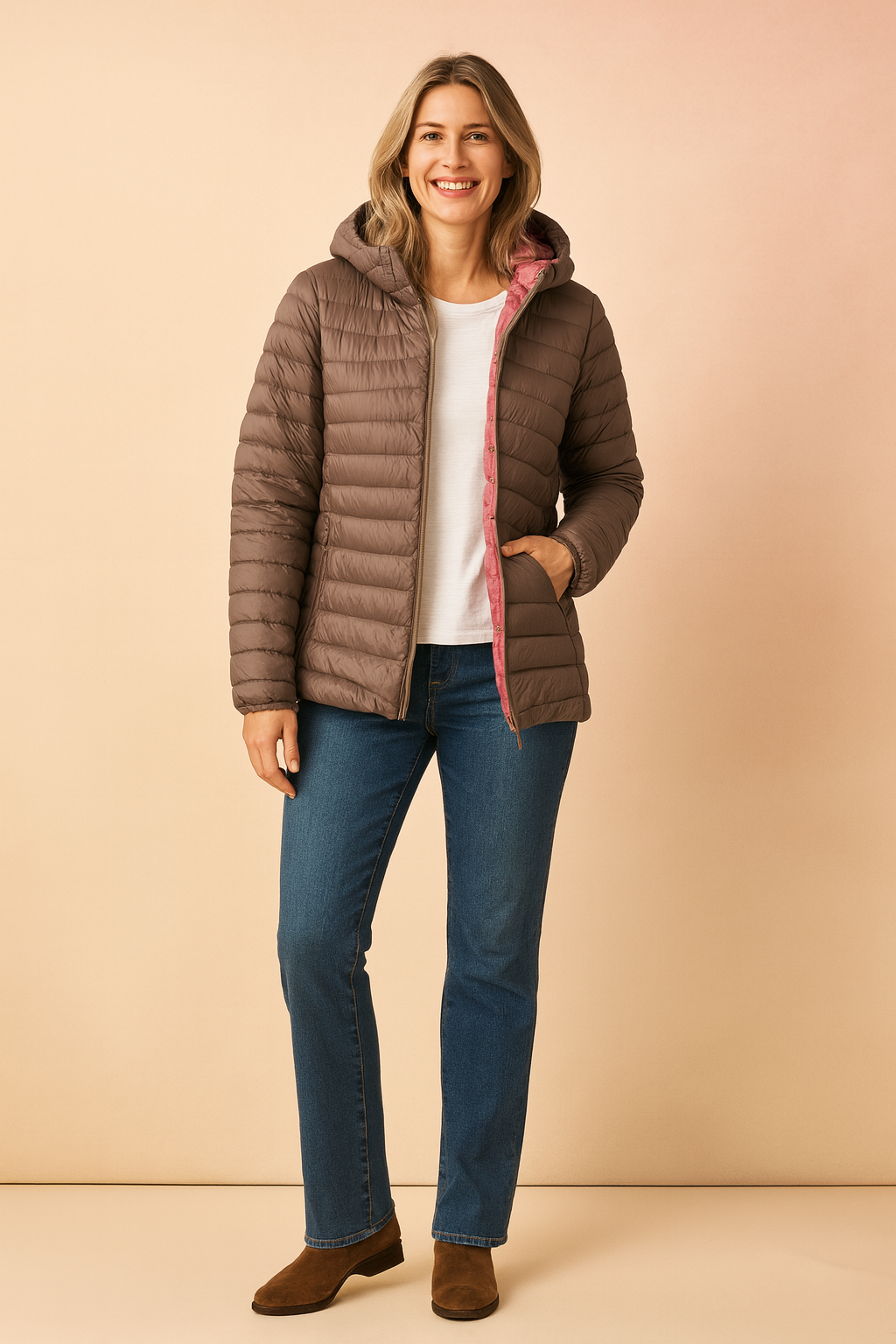 Warm Padded Hoodie Jacket