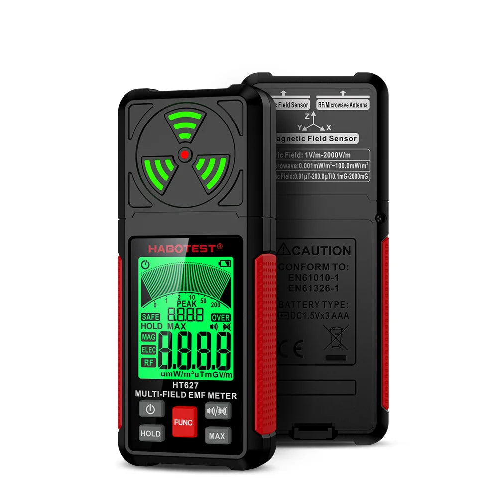 Accurate EMF Tester with LCD Screen and Multi Mode Detection - Luxicro