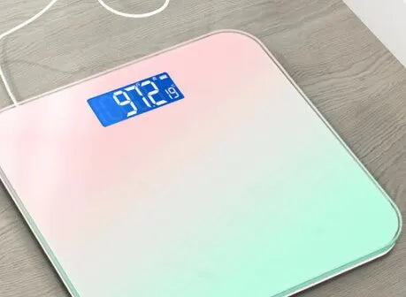 Accurate Digital Bathroom Scale with Clear LCD Screen
