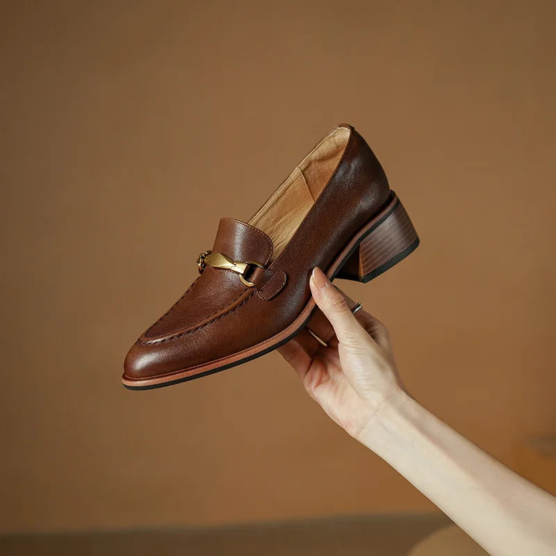 Classic Real Leather Slip On Shoe