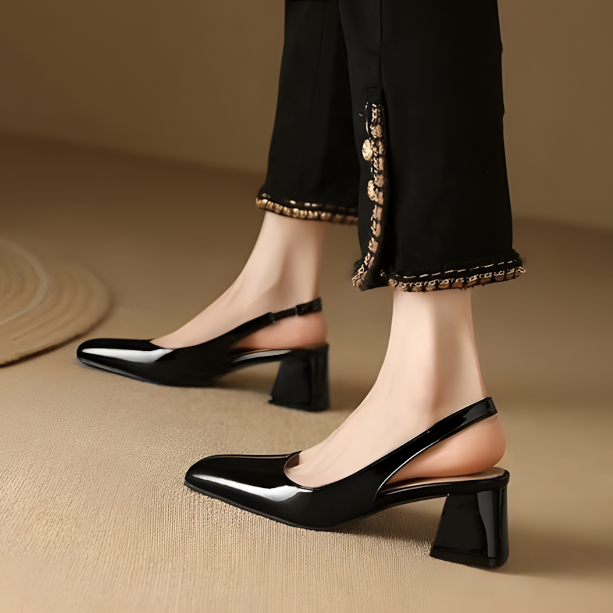 Classic High Heel Leather Shoes