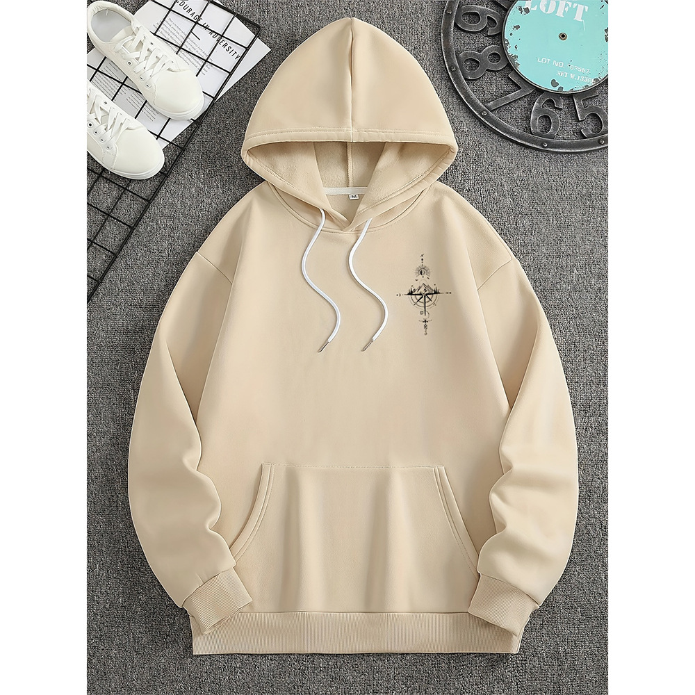Casual Men's Hoodie with Soft Cotton and Pocket