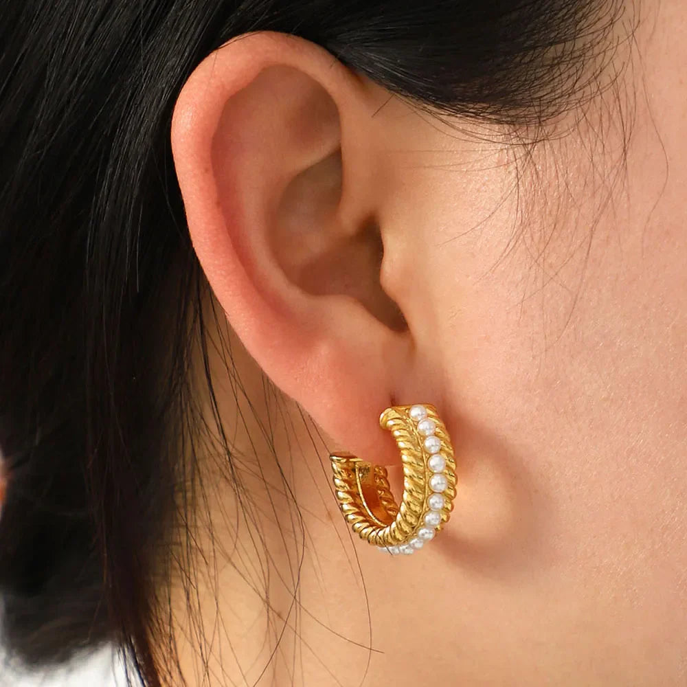 Shiny Silver Classic Hoop Earrings - EasyApparels