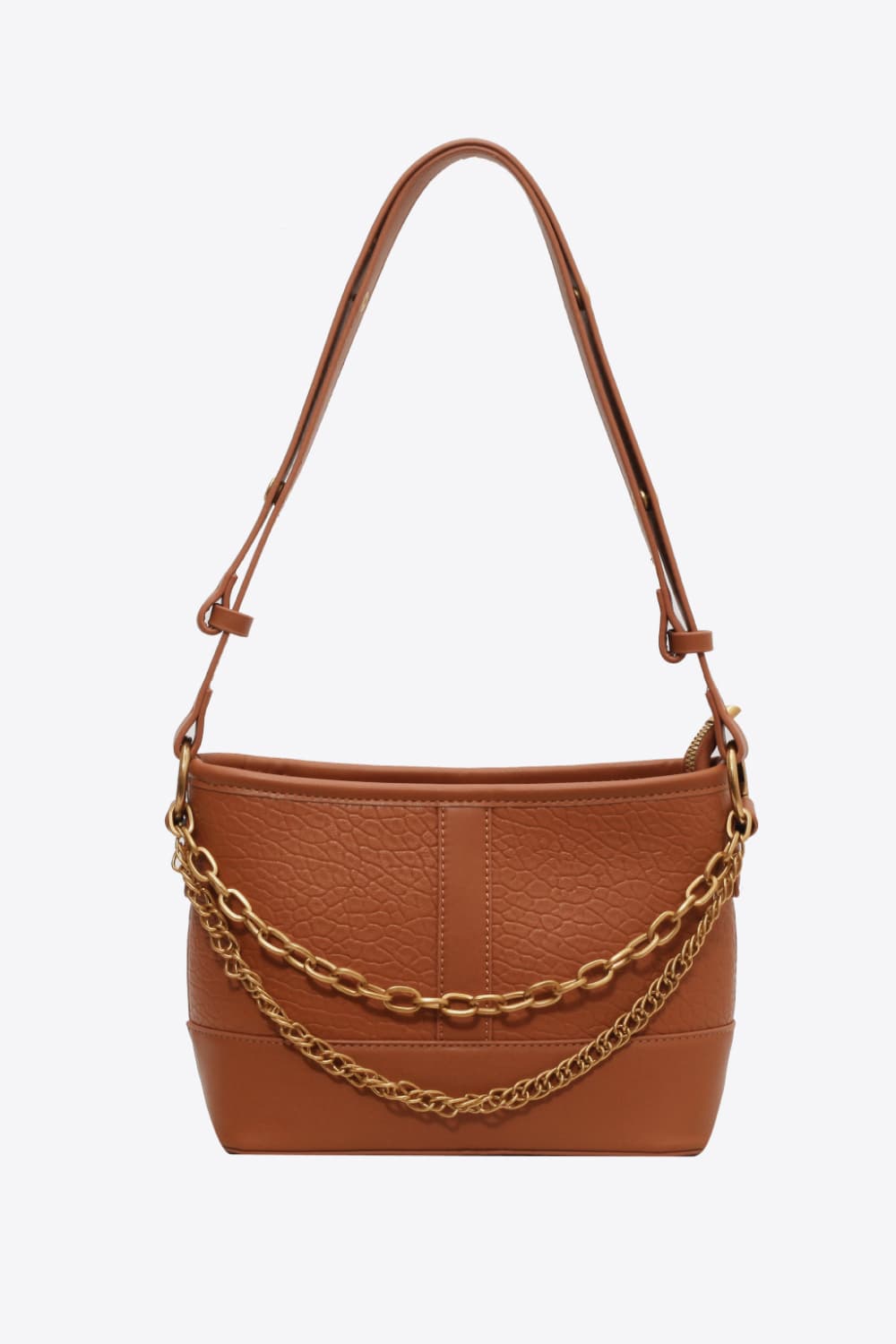 Faux Leather Tote Handbag - EasyApparels