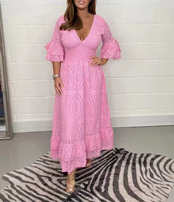 Sexy V Neck Sundress for Women