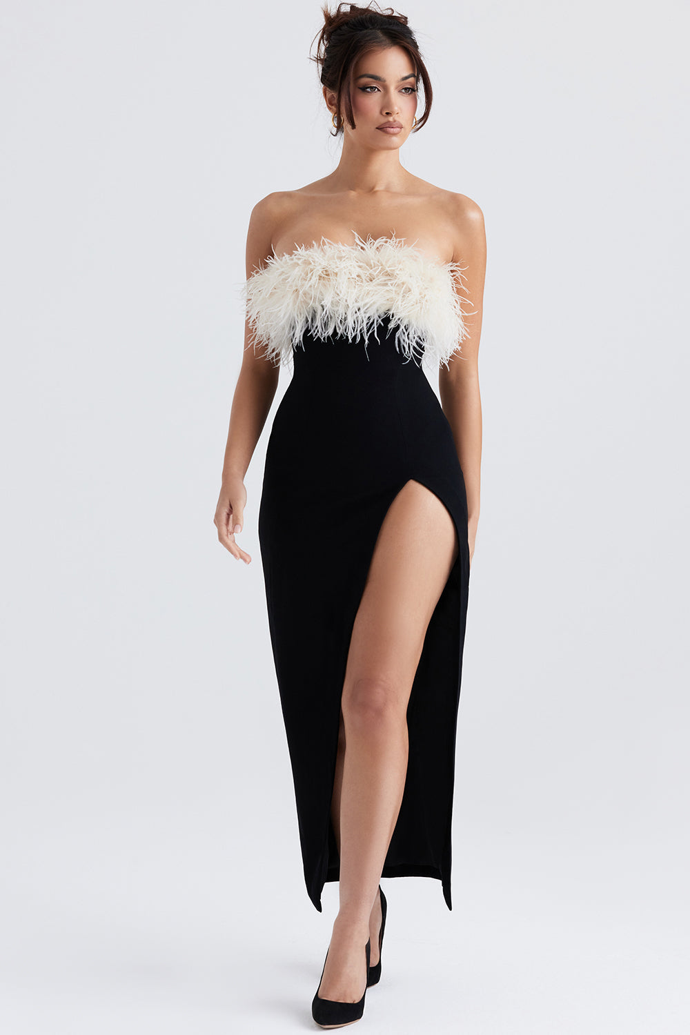 Sexy Strapless Bodycon Evening Gown - EasyApparels