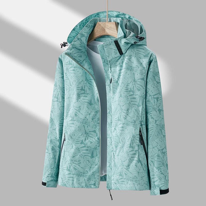 Waterproof Women's Outdoor Windbreaker Hooded Coat