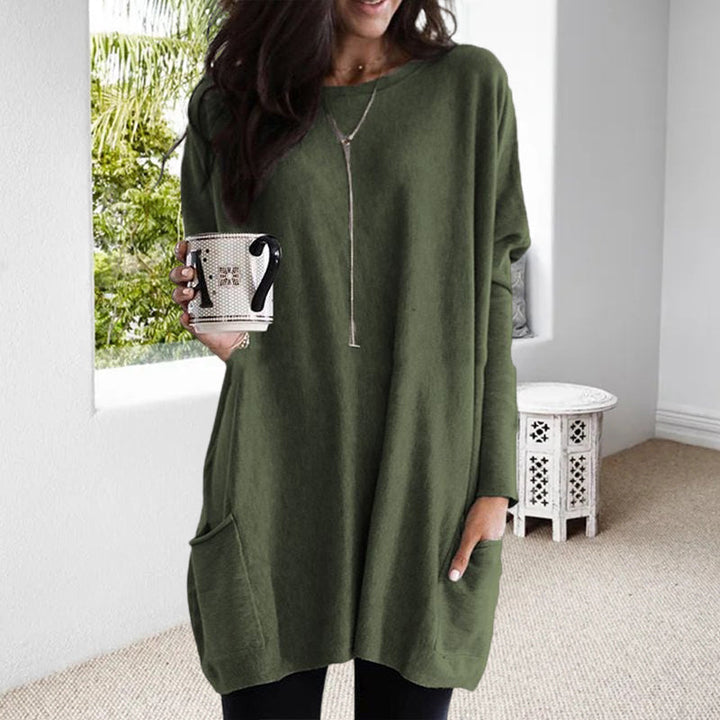 Relaxed Fit Soft Women Sweater - Long Sleeve Knit