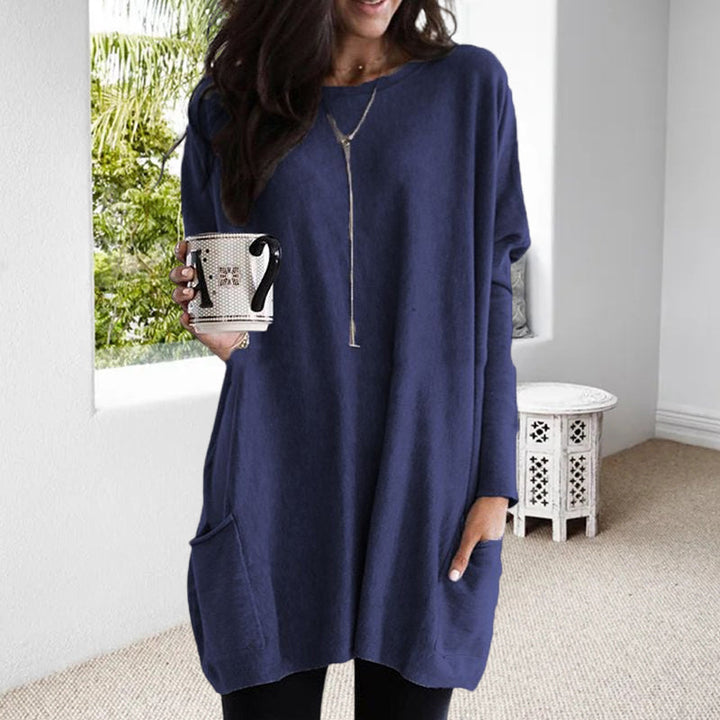 Relaxed Fit Soft Women Sweater - Long Sleeve Knit