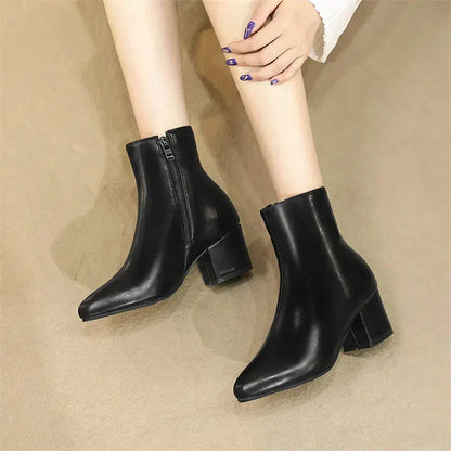 Shiny Women's Snow Zip Up Ankle Boots