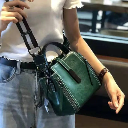 Small Genuine Leather Shoulder Bag