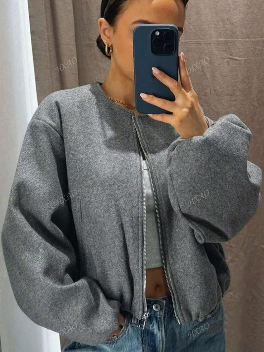 Soft Velvet Bomber Jacket for Women - EasyApparels