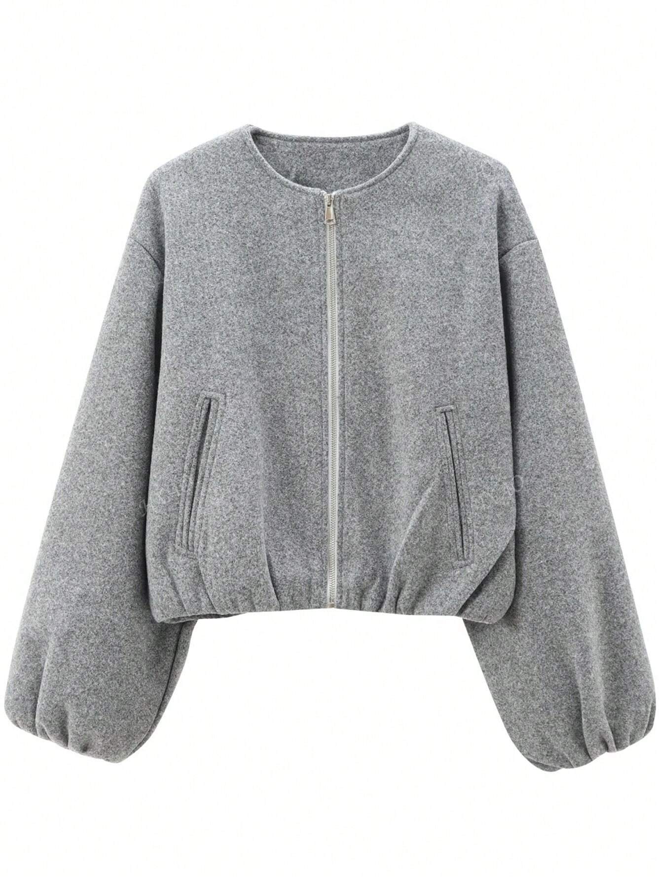 Relaxed Soft Velvet Bomber Jacket