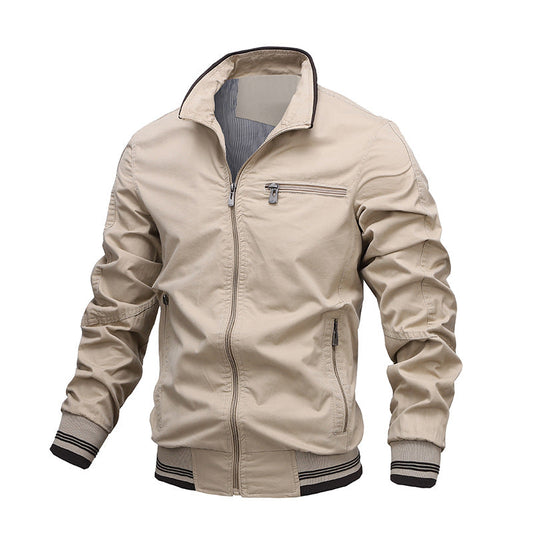 Casual Men's Zip Jacket with Pockets - EasyApparels