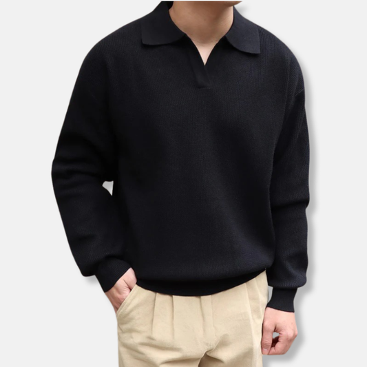 Casual Men's V-Neck Knit Sweater - EasyApparels