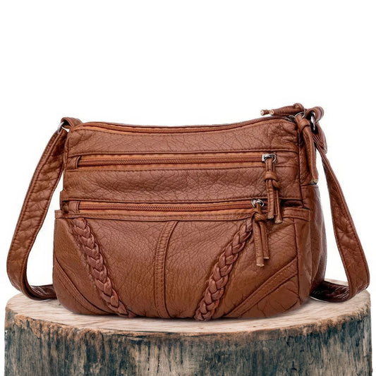 Cruelty Free Faux Leather Cross Body Handbag - EasyApparels