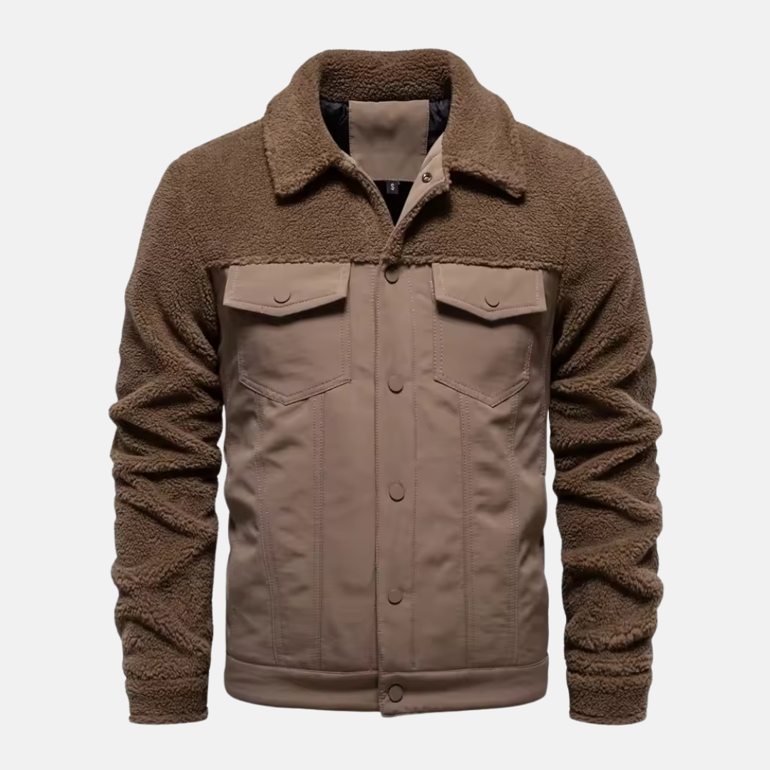 Casual Men's Snap Button Jacket - EasyApparels
