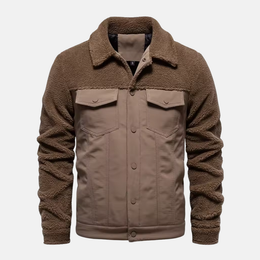 Casual Men's Snap Button Jacket - EasyApparels