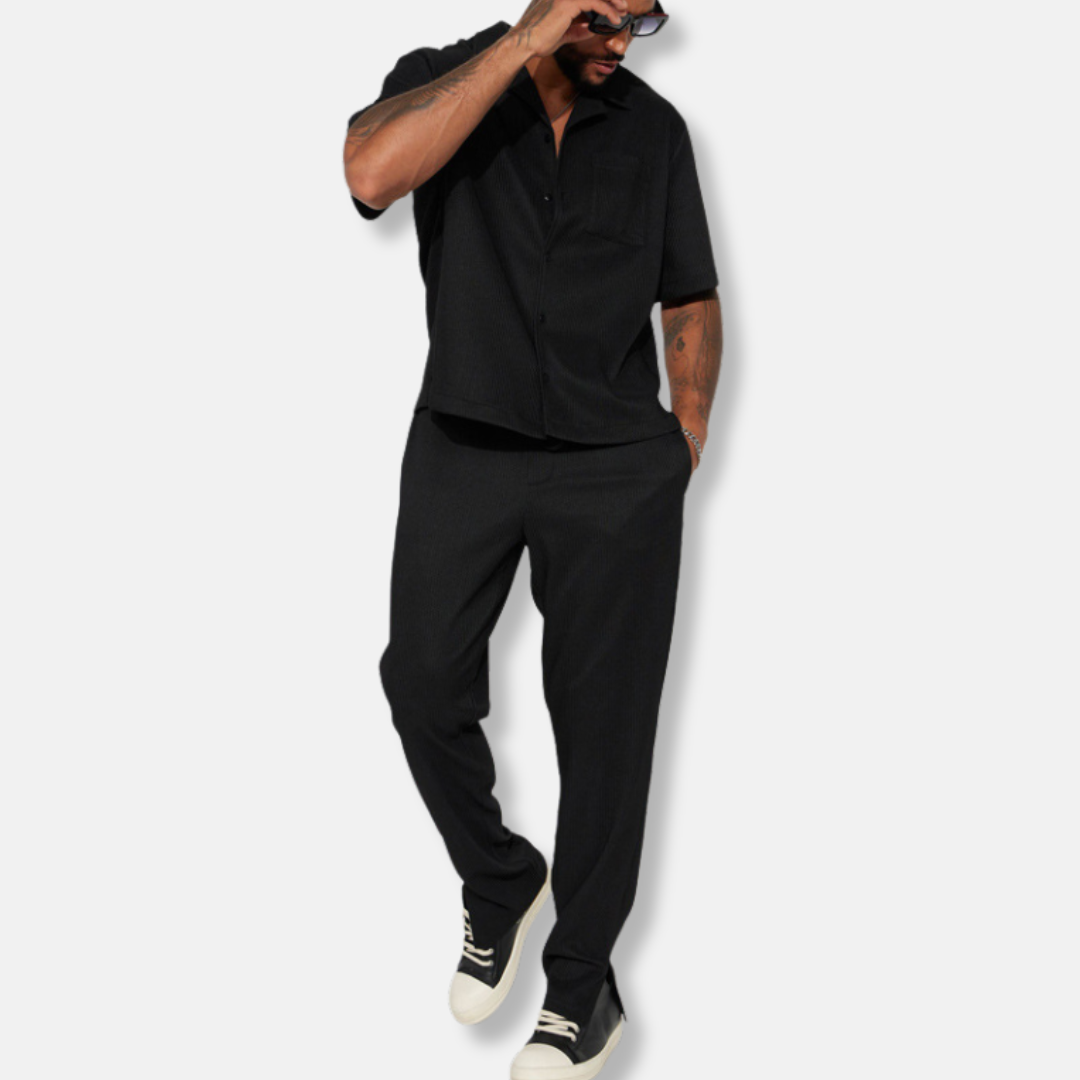 Casual Men's Shirt and Pants Set - EasyApparels