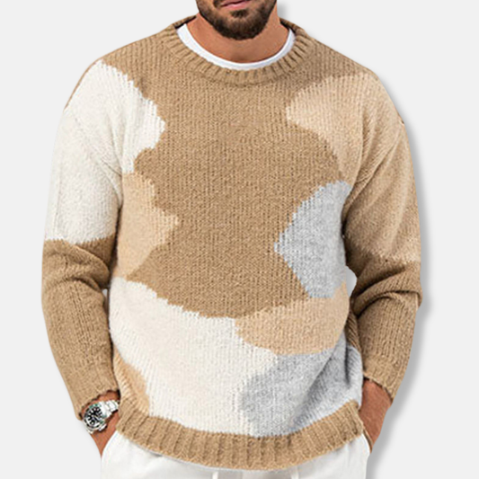 Casual Men's Crew Neck Knit Sweater - EasyApparels