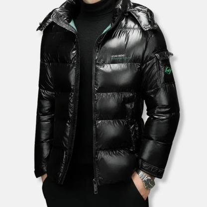 Shiny Water Resistant Puffer Coat