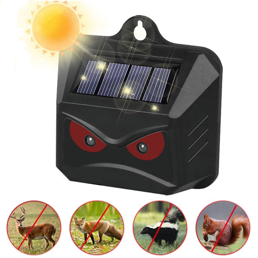 2 Pack Outdoor Solar Animal Repellent Device - Luxicro
