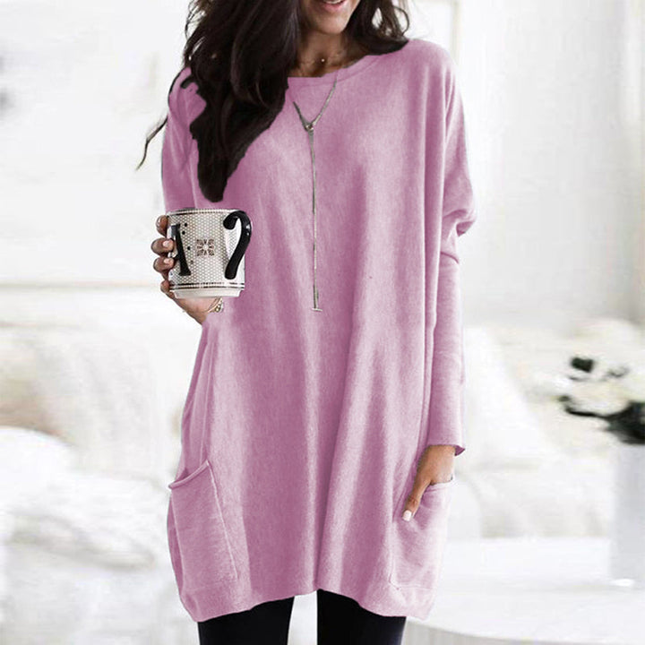 Relaxed Fit Soft Women Sweater - Long Sleeve Knit