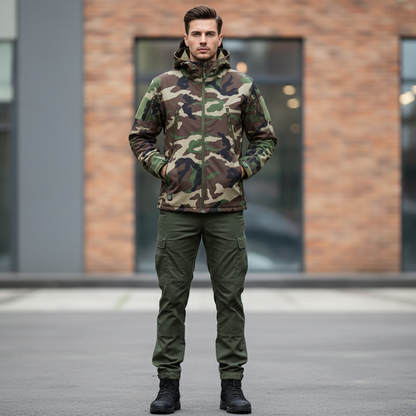 Waterproof Men's Full Zip Hooded Jacket - EasyApparels