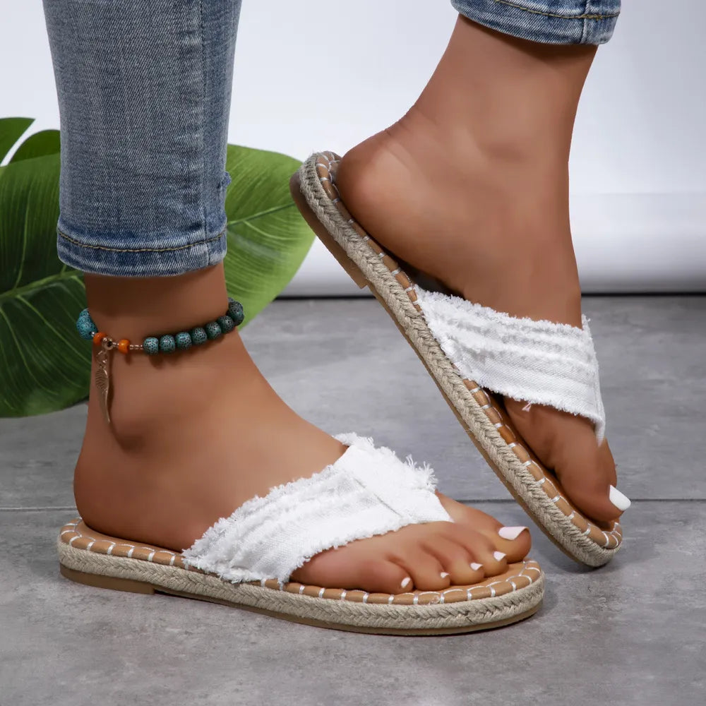 Simple Ankle Strap Beach Sandals - EasyApparels