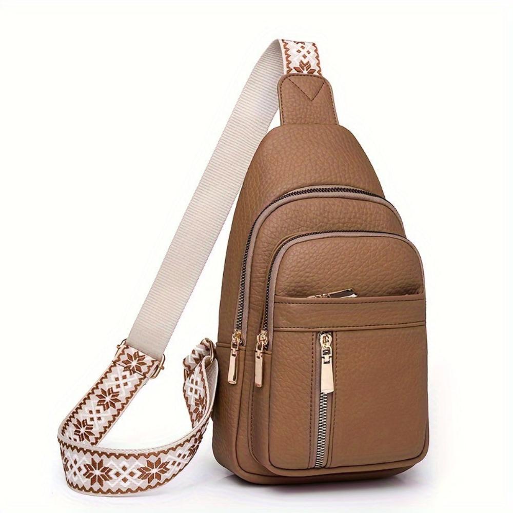 Eco Friendly Faux Leather Sling Purse Bag - EasyApparels