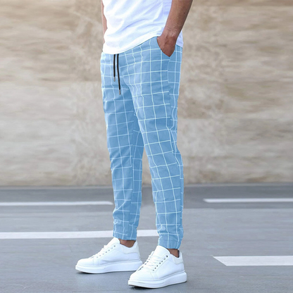 Comfortable Checkered Jogger Pants