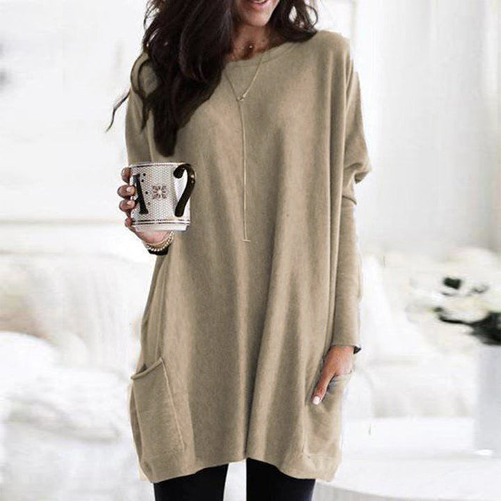 Relaxed Fit Soft Women Sweater - Long Sleeve Knit