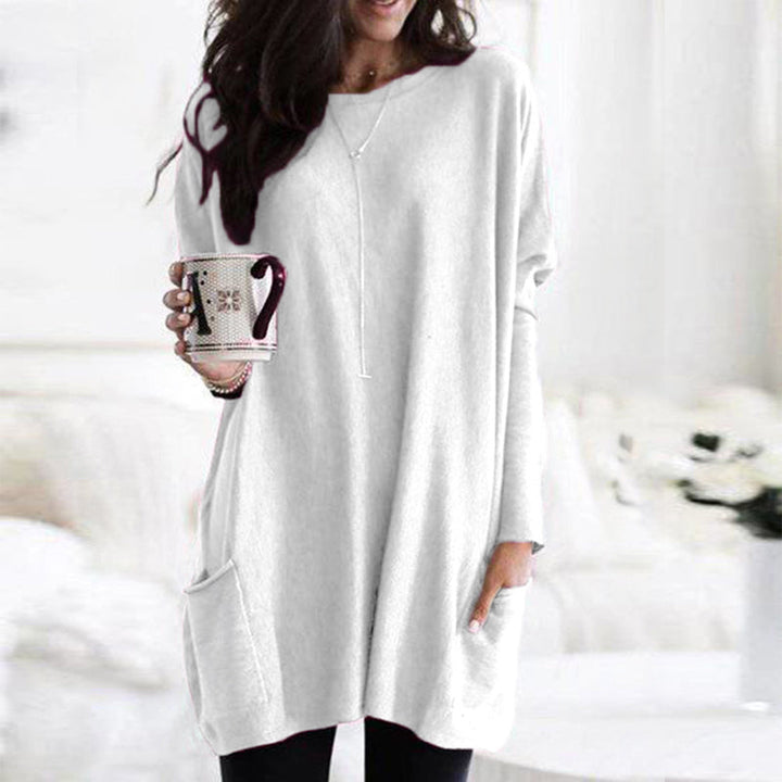 Relaxed Fit Soft Women Sweater - Long Sleeve Knit