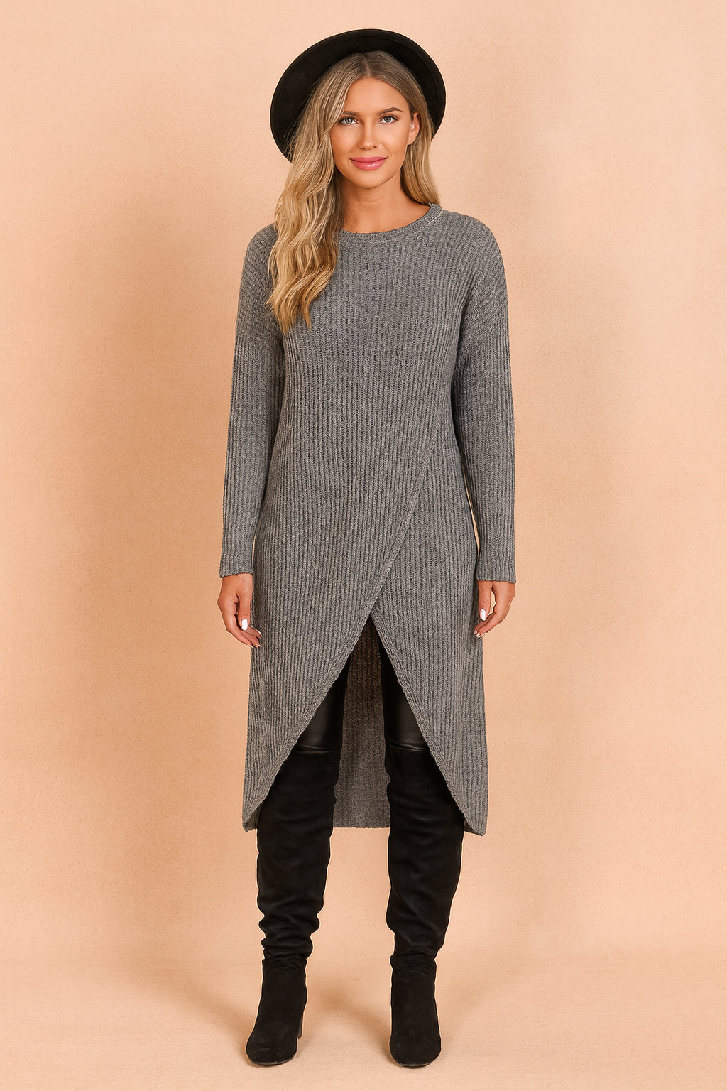 Andi | Chic Oversized Knit Sweater - Luxicro