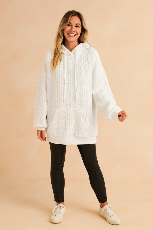 Ladies' Fashionable Hoodie Pullover - Luxicro