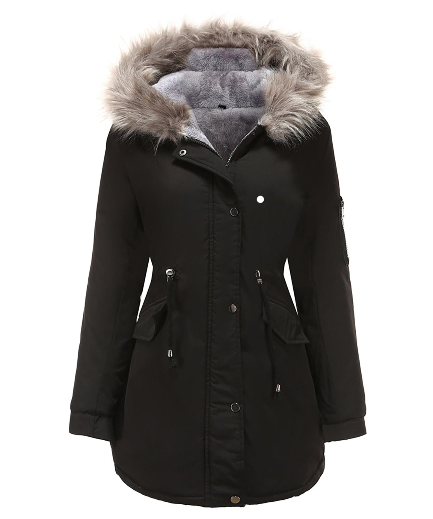 Warm Women's Down Parka Jacket - EasyApparels