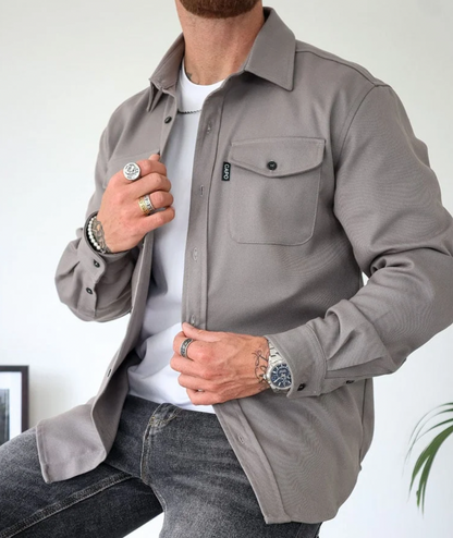 Casual Men's Cotton Button Jacket