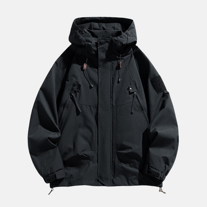Casual Water Repellent Men's Jacket with Multiple Pockets - EasyApparels