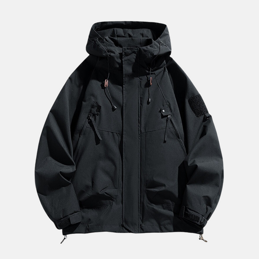 Casual Water Repellent Men's Jacket with Multiple Pockets - EasyApparels