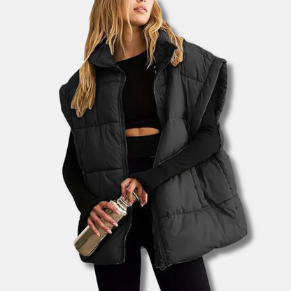 Big Quilted Puffer Vest Jacket - EasyApparels